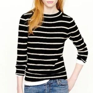 J. Crew Stripe Cashmere Sweater